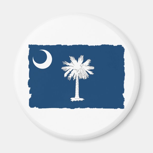 Staatsflagge Süd-Carolina Magnet (Vorne)
