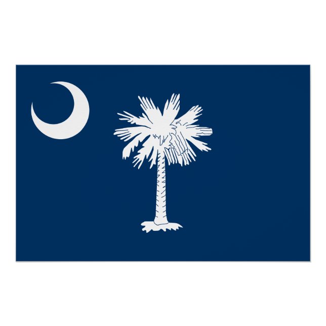Staatsflagge Süd-Carolina Poster (Vorderseite)