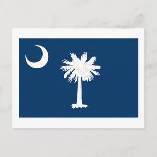 Staatsflagge Süd-Carolina Postkarte