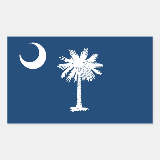 Staatsflagge Süd-Carolina Rechteckiger Aufkleber (Vorderseite)