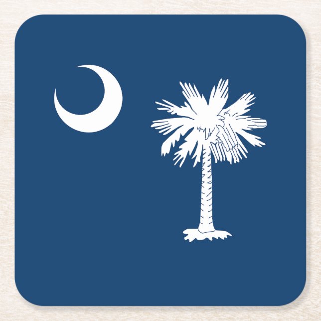 Staatsflagge Süd-Carolina Rechteckiger Pappuntersetzer (Vorderseite)