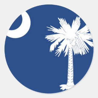 Staatsflagge Süd-Carolina Runder Aufkleber