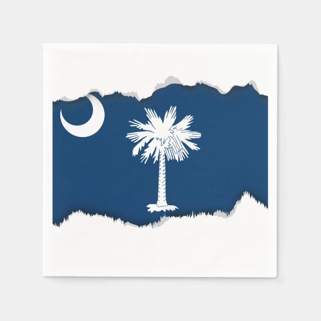 Staatsflagge Süd-Carolina Serviette (Vorderseite)