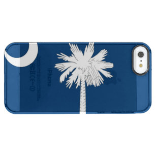 Staatsflagge Süd-Carolina Durchsichtige iPhone SE/5/5s Hülle