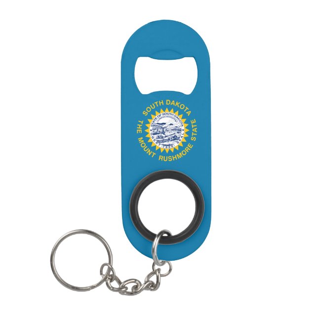 Staatsflagge Süddakota Mini Flaschenöffner (Vorderseite)