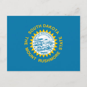 Staatsflagge Süddakota Postkarte