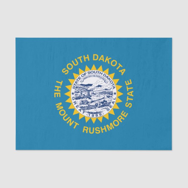 Staatsflagge Süddakota Seidenpapier (Vorderseite)