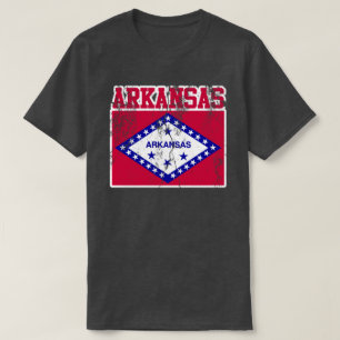 Staatsflagge T - Shirt Arkansas
