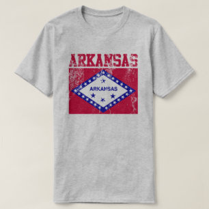 Staatsflagge T - Shirt Arkansas