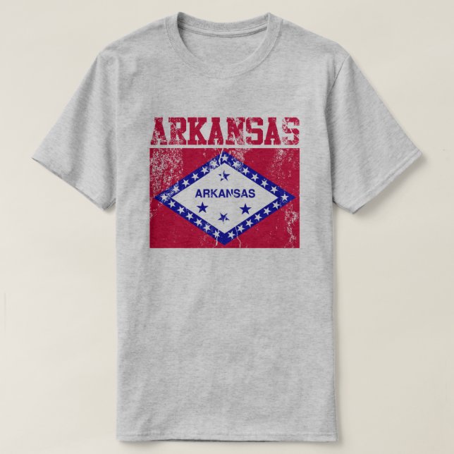 Staatsflagge T - Shirt Arkansas (Design vorne)