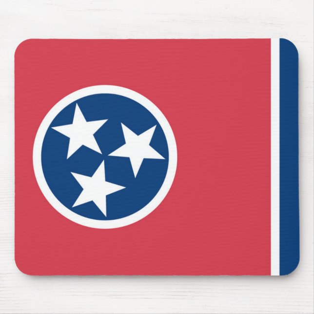 Staatsflagge Tennessee, USA Mousepad (Vorne)