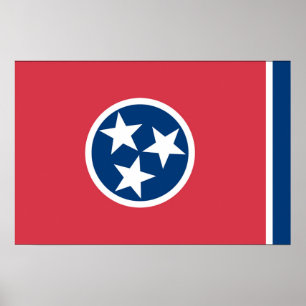 Staatsflagge Tennessee, USA Poster