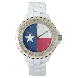 Staatsflagge Texas Armbanduhr