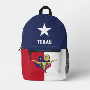 Staatsflagge Texas Bedruckter Rucksack