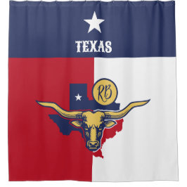 Staatsflagge Texas Duschvorhang