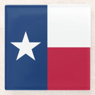 Staatsflagge Texas Glasuntersetzer