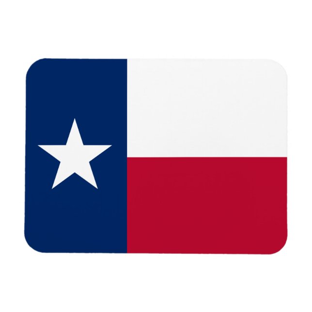 Staatsflagge Texas Magnet (Horizontal)