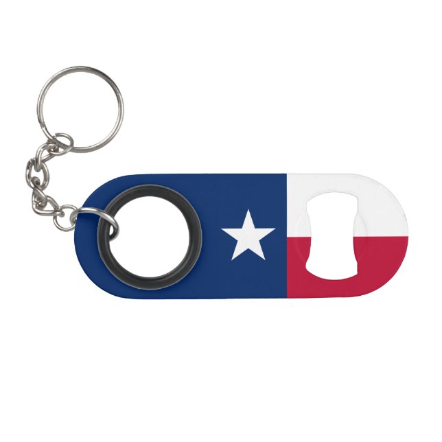 Staatsflagge Texas Mini Flaschenöffner (Vorderseite (Horizontal))