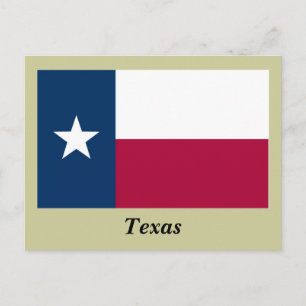 Staatsflagge Texas Postkarte