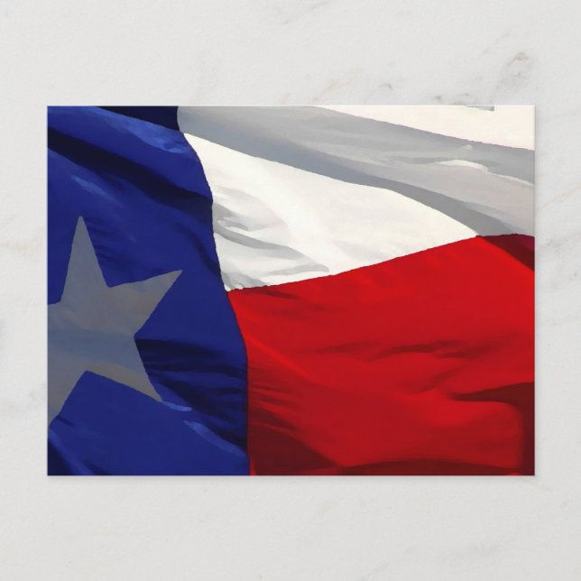 Staatsflagge Texas Postkarte (Vorderseite)