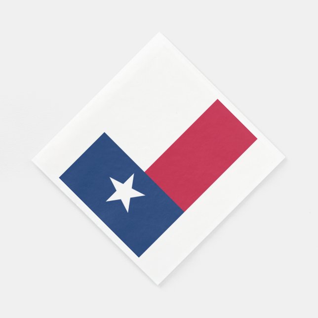 Staatsflagge Texas Serviette (Ecke)