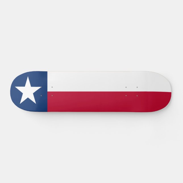 Staatsflagge Texas Skateboard (Horizontal)