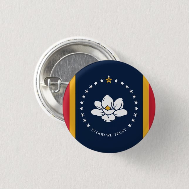 Staatsflagge USA Button (Vorne & Hinten)