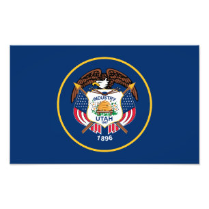 Staatsflagge Utah Fotodruck