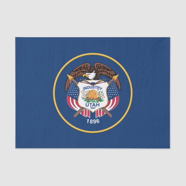 Staatsflagge Utah Seidenpapier (Vorderseite)