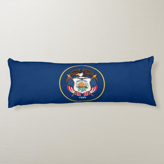 Staatsflagge Utah Seitenschläferkissen (Rückseite)