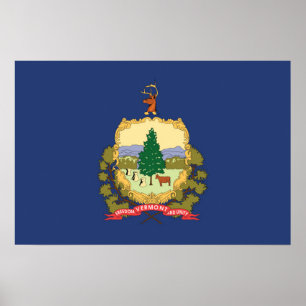 Staatsflagge Vermont, USA Poster