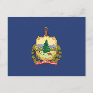 Staatsflagge Vermont, USA Postkarte