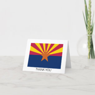 Staatsflagge von Arizona Dankeskarte