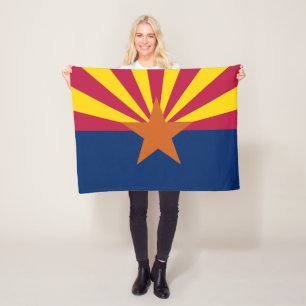 Staatsflagge von Arizona Fleecedecke