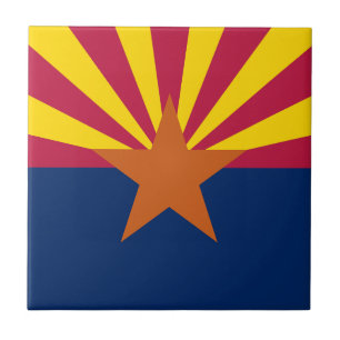 Staatsflagge von Arizona Fliese