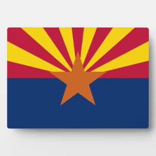 Staatsflagge von Arizona Fotoplatte