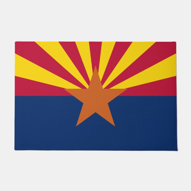 Staatsflagge von Arizona Fußmatte (Vorderseite)