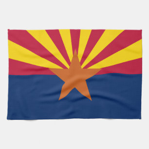 Staatsflagge von Arizona Geschirrtuch