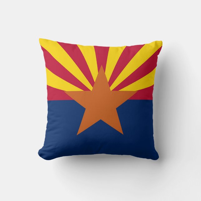 Staatsflagge von Arizona Kissen (Vorderseite)
