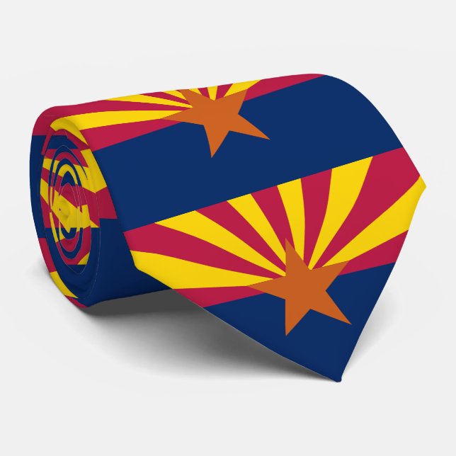 Staatsflagge von Arizona Krawatte (Gerollt)