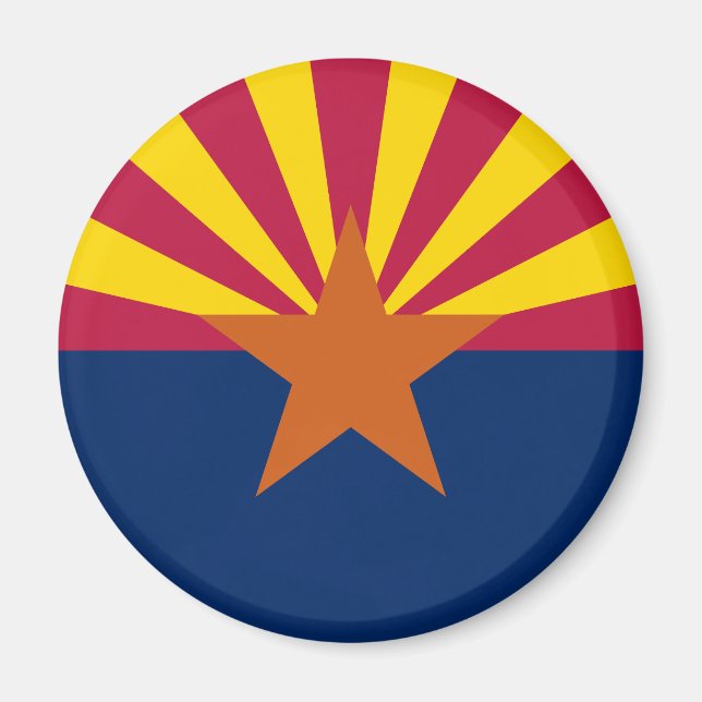 Staatsflagge von Arizona Magnet (Vorne)