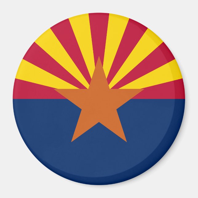 Staatsflagge von Arizona Magnet (Vorne)
