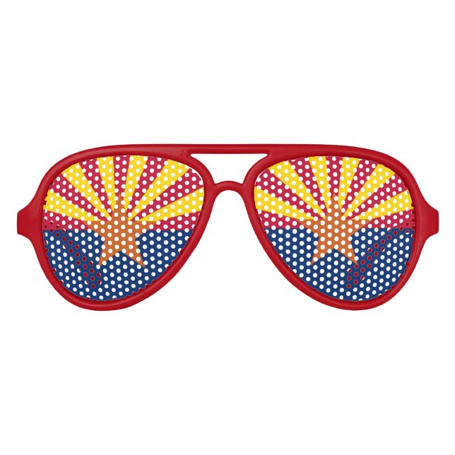 Staatsflagge von Arizona Partybrille (Vorderseite)