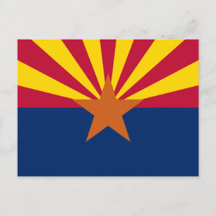 Staatsflagge von Arizona Postkarte