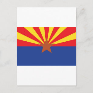 Staatsflagge von Arizona Postkarte