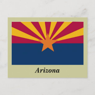 Staatsflagge von Arizona Postkarte