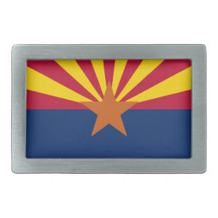 Staatsflagge von Arizona Rechteckige Gürtelschnalle