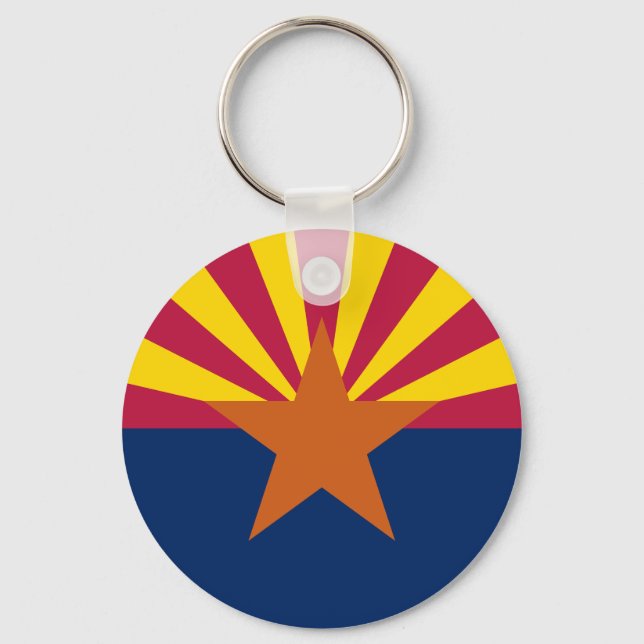 Staatsflagge von Arizona Schlüsselanhänger (Vorderseite)