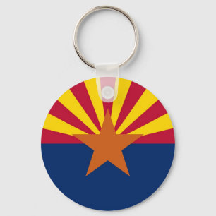 Staatsflagge von Arizona Schlüsselanhänger