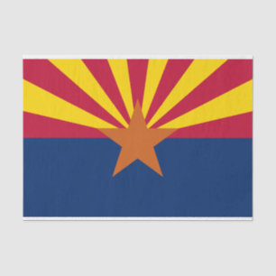 Staatsflagge von Arizona Seidenpapier